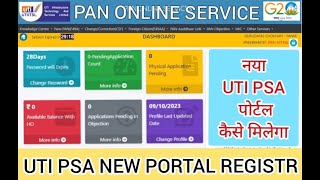 UTI New PSA Portal RegisterLogin Process  UTI Pan Agency Registration kaise kare  UTI PSA Portal [upl. by Fong]