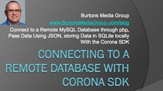 Downloading JSON data from MySQL using Lua Scripting in Solar 2D  Corona SDK [upl. by Ferreby]