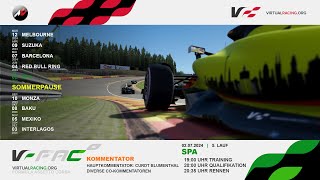 Assetto Corsa  FAC XI 2024  Lauf 5  Spa  virtualracingorg [upl. by Wertheimer]