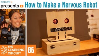 How to Make an Ultrasonic Nervous Robot  The Learning Circuit [upl. by Brechtel970]