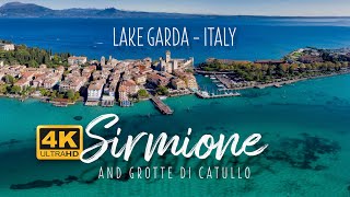 Sirmione Lake Garda Italy amp Grotte di Catullo Roman Ruins  4K 60FPS [upl. by Grigson693]