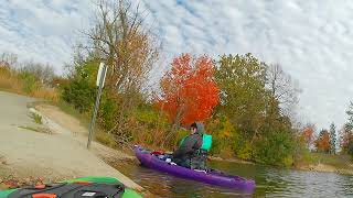 Kayaking at Newburgh Lake in Livonia Michigan End of trip [upl. by Erv]