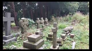 Spooky churchyard with a eerie feel ghosts hauntedgraveyard paranormal [upl. by Enelam]