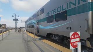 Metrolink 859 Arriving and Departing at San Bernardino  Depot Metrolink Station IEOC Line [upl. by Ebeneser]