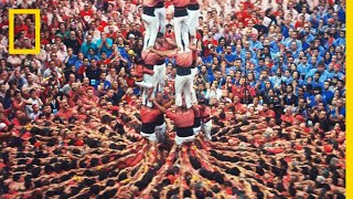 These DeathDefying Human Towers Build on Catalan Tradition  Short Film Showcase [upl. by Lledraw]