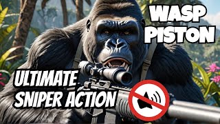 Silverback Airsoft TAC41 gameplay with Sniper Mechanics Wasp Piston [upl. by Helbon219]