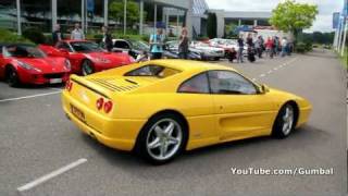 Ferrari F355 GTS accelerating  sound 1080p HD [upl. by Anidem]