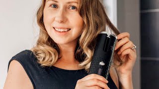 Step By Step Curling Hair using Foolproof Wylera Dreamwave Hair Curler mummaandherbabes [upl. by Wolsniw]