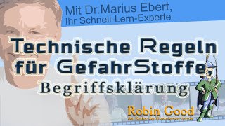 Technische Regeln für Gefahrstoffe TRGS Begriffsklärung und Sinn  Gefahrstoffverordnung [upl. by Firman]