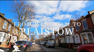 From West Ham to Plaistow via Corporation Street  Newham  East London [upl. by Neenej572]