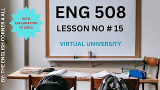 Eng 508 Lesson 15 Formal Semantics Today in Urdu and Hindi Virtual University [upl. by Hassett]