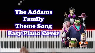 The Addams Family Theme Song  Easy Piano Cover [upl. by Barcot168]