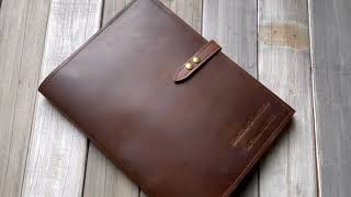 Personalizable Leather Macbook Air 15 M1 M2 Case [upl. by Schmitz]