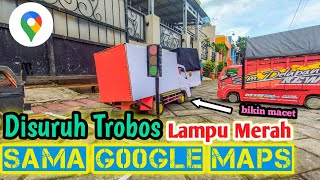 TRUK INI TERPAKSA MENEROBOS LAMPU MERAH KARENA G00GLE MAPS ERROR wkwkwk Versi Miniatur Truk Kardus [upl. by Hudson]