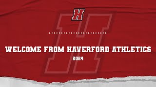 2024 Welcome Message from Haverford College Director of Athletics Danielle Lynch [upl. by Roshan]