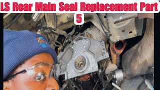 Silverado 53 LS Rear Main Seal Replacement silverado [upl. by Guibert]