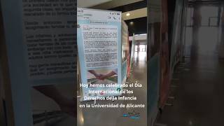 Día Internacional de los Derechos del Niño Universidad de Alicante [upl. by Cherianne]