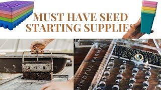 MUST HAVE Seed Starting Supplies VLOG Whispering Willow Farm [upl. by Hartwell]