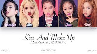 HANROMENG Dua Lipa ft BLACKPINK  Kiss And Make Up Color Coded Lyrics [upl. by Alimaj]