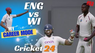 The West Indies Challenge in England  Eng vs WI  Cricket 24 My Career Mode Ep 53 [upl. by Arelc272]