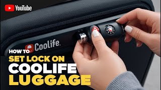 How to Set Lock on Coolife Luggage Simple Solutions [upl. by Shannan]