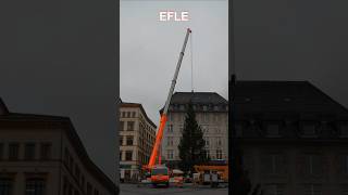 🎄Weihnachtsbaum aufstellen🚒FEUERWEHRKRAN im Einsatz🚨LEIPZIGER MARKTPLATZ🎄 [upl. by Akcirre559]