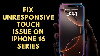 How To Fix Unresponsive Touch Screen Issue On iPhone 1616 Pro Series [upl. by Coshow597]