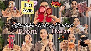 Affordable Makeup Products I Bought From Daraz RecentlyItni Sasti Kaisy [upl. by Yrrek892]