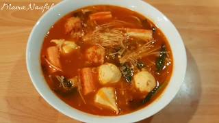 Cara Masak Jamur Enoki Kuah Pedas  Sup Jamur Enoki [upl. by Gillan162]