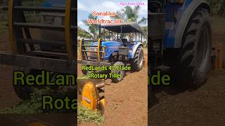 Redlands new launch 42 blade Rotavator performance  Sonalika worldtrac 60 tractor performance [upl. by Spenser861]