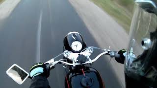 Pannonia T1  1964  OnBoard  Hungarian motorcycle [upl. by Sheelah]