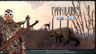 hunting hyaenodon and Titanis in carnivores ice age mobile [upl. by Alfonso]