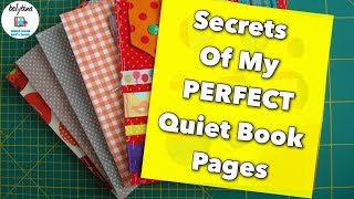 How To Make Quiet Book Pages Stiff  Interfacing amp Batting  Русские Субтитры [upl. by Willms]