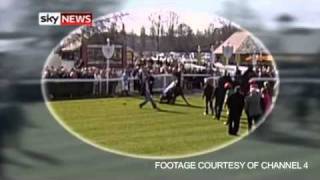 Two Race Horses collapse and die on racecourse [upl. by Pren936]