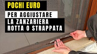 Come Riparare Una Zanzariera Rotta O Strappata  fai da te [upl. by Hploda]