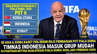 🔴 BARU DIRILIS  FIFA RESMI Umumkan Jadwal dan Grub Kualifikasi Piala Dunia Ini Calon Lawan Timnas [upl. by Rogerio]