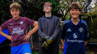 We took 100 shots against a div 1 goalkeeper in my back garden [upl. by Cope]