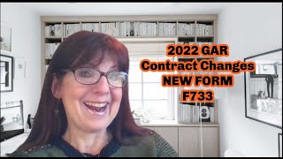 2022 GAR Contract Changes  NEW FORM [upl. by Rutter265]