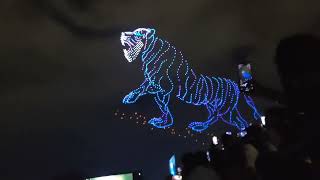 Drone show mysore  Torchlight parade mysore  mysore dasara 2024  Bannimantap ground [upl. by Rowe]