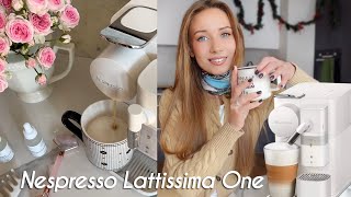 NESPRESSO MACHINE REVIEW  LATTISSIMA ONE  DELICIOUS COFFEE DRINKS AT HOME [upl. by Guise305]