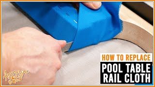 How to Replace Your Pool Table Rail Cloth  FULL DIY GUIDE [upl. by Cooperman]