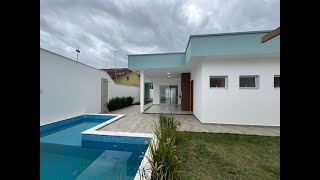 R 799 Mil casa com Piscina e 3 quartos sendo 2 suítes em ItanhaemSP [upl. by Gram]