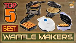 TOP 5 Best Waffle Makers of 2024  Mini Belgian amp More – Perfect for Every Waffle Lover [upl. by Verney]