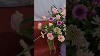 Church Altar flowers Arrangement Rangkaian Bunga Altar [upl. by Anirret220]