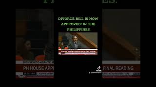 DIVORCE IN THE PHILIPPINES APPROVED [upl. by Hembree523]