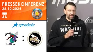 25102024  Pressekonferenz  ESC Moskitos Essen vs TecArt BlackDragons [upl. by Eldon]