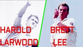 Harold Larwood vs Brett Lee speed test who was the fastest [upl. by Ramberg]