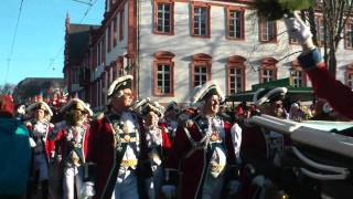 Rosenmontagszug 2011 in Mainz  Schillerstrasse Teil 1 [upl. by Harragan]