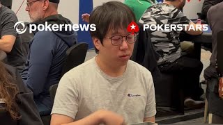 ❓What would you do❓facing a MASSIVE OVERBET on Day 2 in the pokerstars NAPT Main Event [upl. by Euqitsym963]