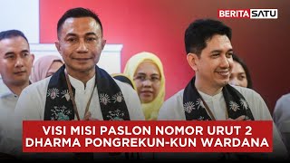 Visi dan Misi Paslon Nomor Urut 2 DharmaKun  Beritasatu [upl. by Einhorn]